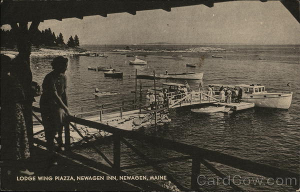 Lodge Wing Piazza, Newagen Inn Maine