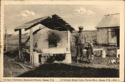 A Habitant Bread Oven Postcard