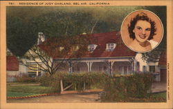 Residence of Judy Garland Bel Air, CA Postcard Postcard Postcard