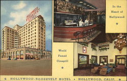 Hollywood-Roosevelt Hotel, Hollywood, Calif. Postcard