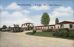 The Faye Motel...U.S. Hwy 190 Postcard