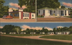 Glenwood Motel & Restaurant Postcard