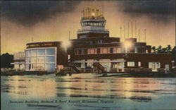 Terminal Building, Richard E. Byrd Airport Richmond, VA Postcard Postcard Postcard