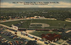 Air View of Boston Red Sox in Spring Training, Sarasota Trailer Park in Background Air View of Boston Red Sox in Spring Training, Sarasota Trailer Park in Background
