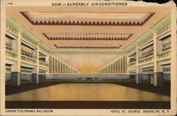 Grand "Colorama" Ballroom, Hotel St. George Brooklyn, NY Postcard Postcard Postcard