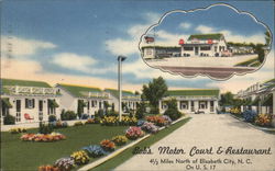 Bob's Motor Court & Restaurant Postcard