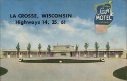 South Side Motel, Highway 14, 35, 61 Postcard