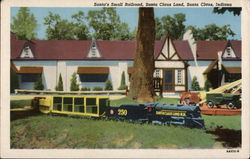 Santa's Small Railroad, Santa Claus Land Postcard