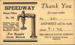 Chicago Faucet Company - Thank You for Your Order Postcard
