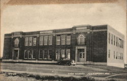 High School Jonesport, ME Postcard Postcard Postcard