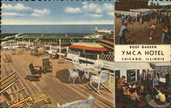 YMCA Hotel - Roof Garden Postcard