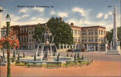 View of Market Square Postcard