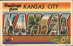 Greetings from Kansas City Postcard