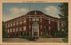 High School Rutherfordton, NC Postcard Postcard Postcard