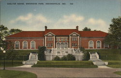 Shelter House, Brookside Park Indianapolis, IN Postcard Postcard Postcard