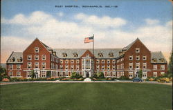 View of Riley Hospital Indianapolis, IN Postcard Postcard Postcard