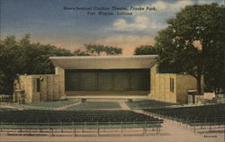 News-Sentinel Outdoor Theater, Franke Park Postcard