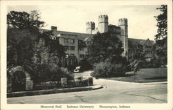 Memorial Hall, Indiana University Postcard