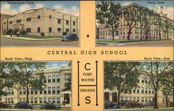 Central High School Fort Wayne, IN Postcard Postcard Postcard