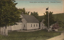 Present School and Cheese Factory Postcard