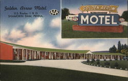 Golden Arrow Motel Shamokin Dam, PA Postcard Postcard Postcard