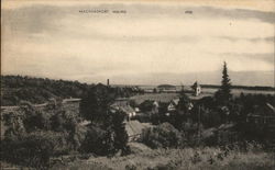Bird's Eye View of Machiasport Maine Postcard Postcard Postcard