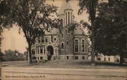 Gale Memorial Library Laconia, NH Postcard Postcard Postcard