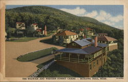 THe Wigwam and Western Summit Cabins, Mohawk Trail Postcard