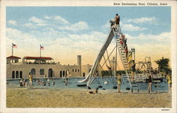 New Swimming Pool Postcard