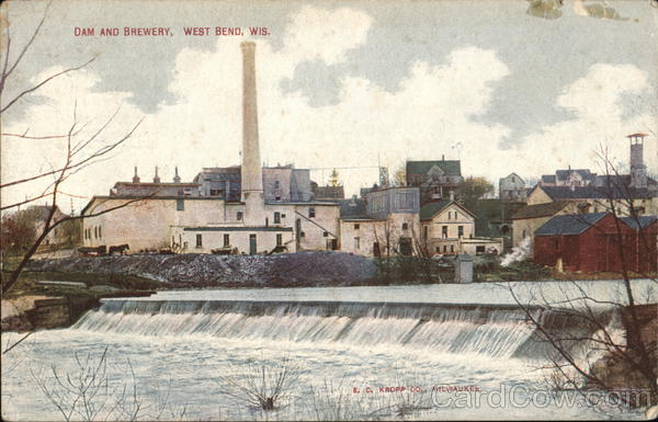 Dam and Brewery West Bend Wisconsin