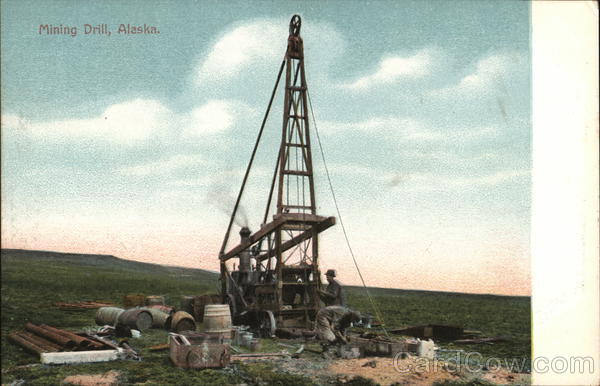 Mining Drill Scenic Alaska