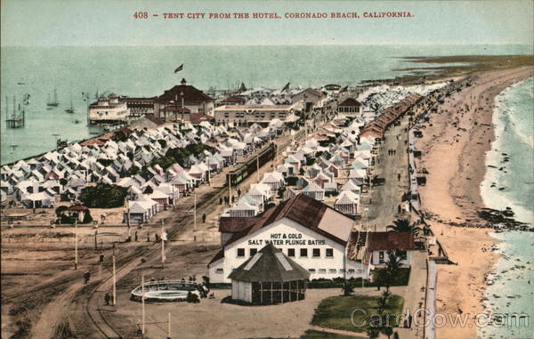 Tent City from the Hotel Coronado California