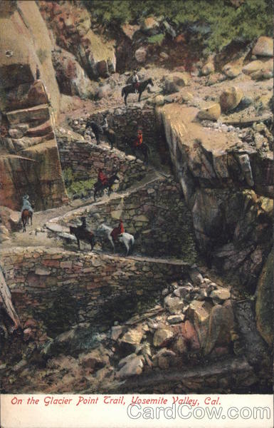 On the Glacier Point Trail Yosemite Valley California