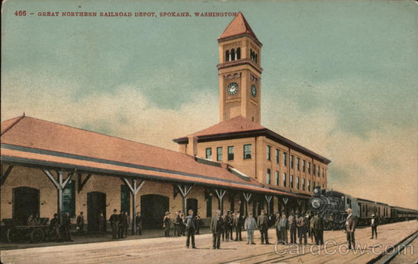 Great Northern Railroad Depot Spokane Washington