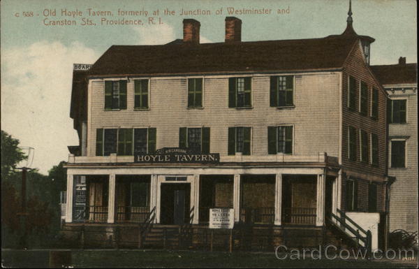 Old Hoyle Tavern at Junction of Westminster and Cranston Streets Providence Rhode Island