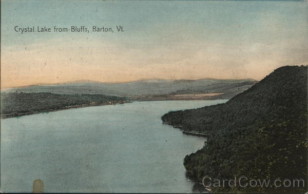 Crystal Lake from Bluffs Barton Vermont