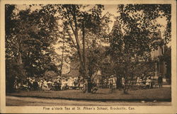 Five O'Clock Tea at St. Alban's School Postcard