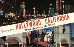Greetings from Hollywood Postcard