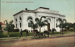 Free Public Library San Diego, CA Postcard Postcard Postcard