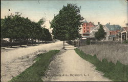 Clinton Avenue, Long Island Postcard