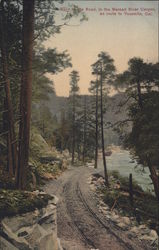 Bend in the Road in the Merced River Canyon en Route to Yosemite Scenic, CA Postcard Postcard Postcard