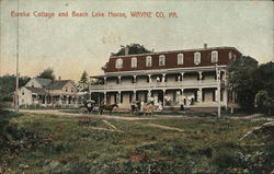 Eureka Cottage and Beach Lake House Postcard