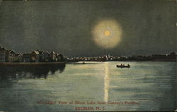 Moonlight View of Silver Lake from Gordon's Pavilion Postcard