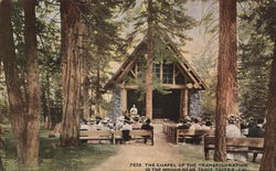 7655. The Chapel of the Transfiguration Sunnyside-Tahoe City, CA Postcard Postcard Postcard