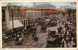 Street Scene, Frontier Day Postcard