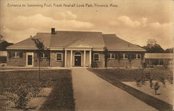 Entrance to Swimming Pool, Frank Newhall Look Park Postcard