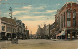 Lincoln Square and Main Street Postcard