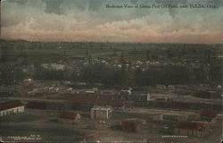 Bird's Eye View of Glenn Pool Oil Field Postcard