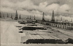 Racks and Material Yard Postcard