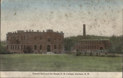 Conant Hall and Shops, N.H. College Postcard